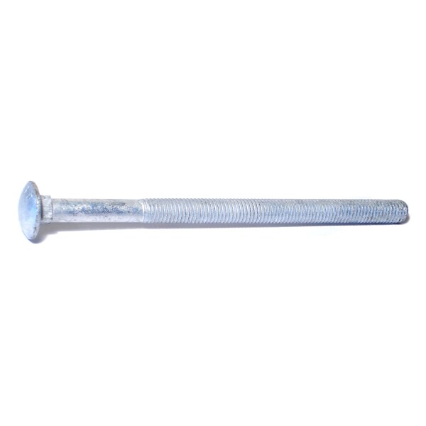 Midwest Fastener Carriage Bolt, Square Neck, 13 (Coarse), 8 in L, Steel, Hot Dipped Galvanized, 25 PK 05530 - main
